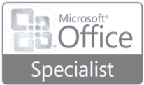 Certified by Microsoft Office Specialist