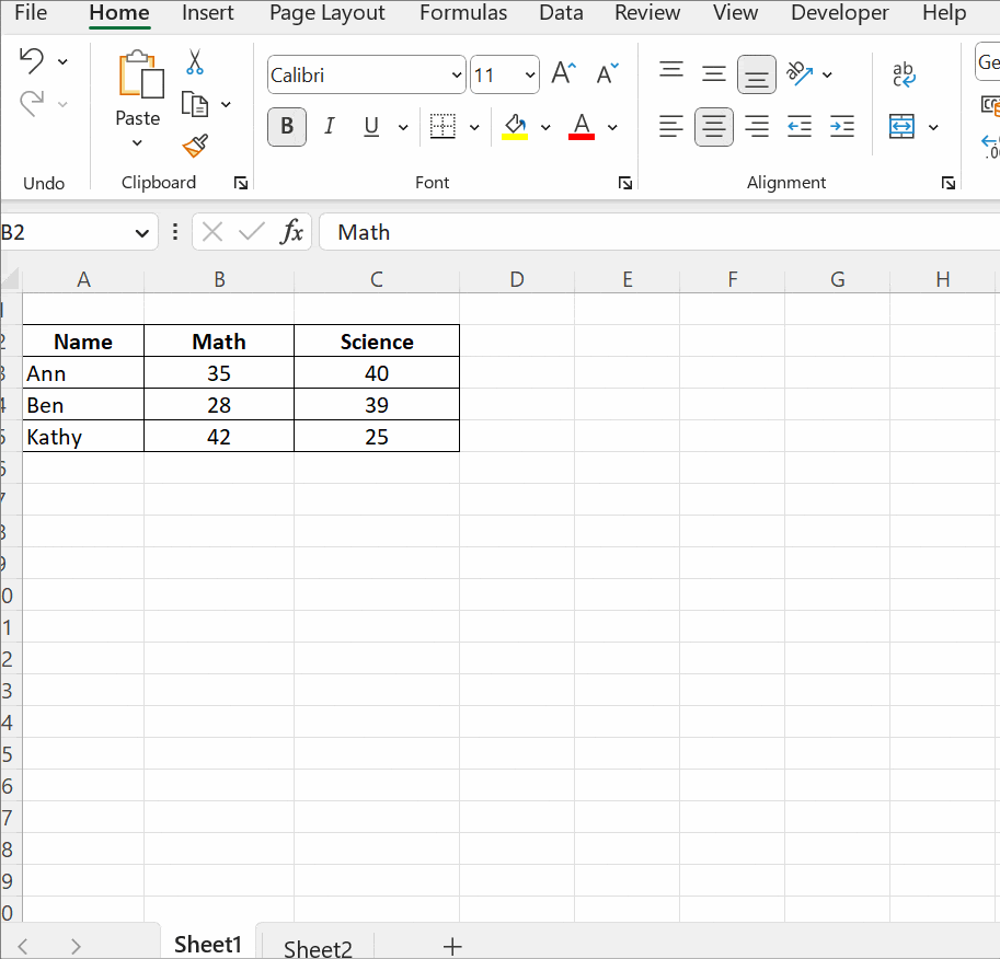 Lock Cells in Excel