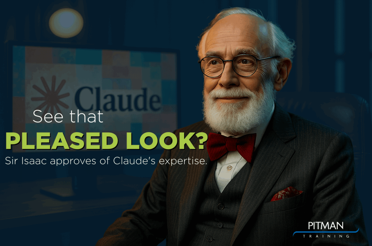 Sir Isaac Pitman pleased with Claude AI CV writing prompts and templates